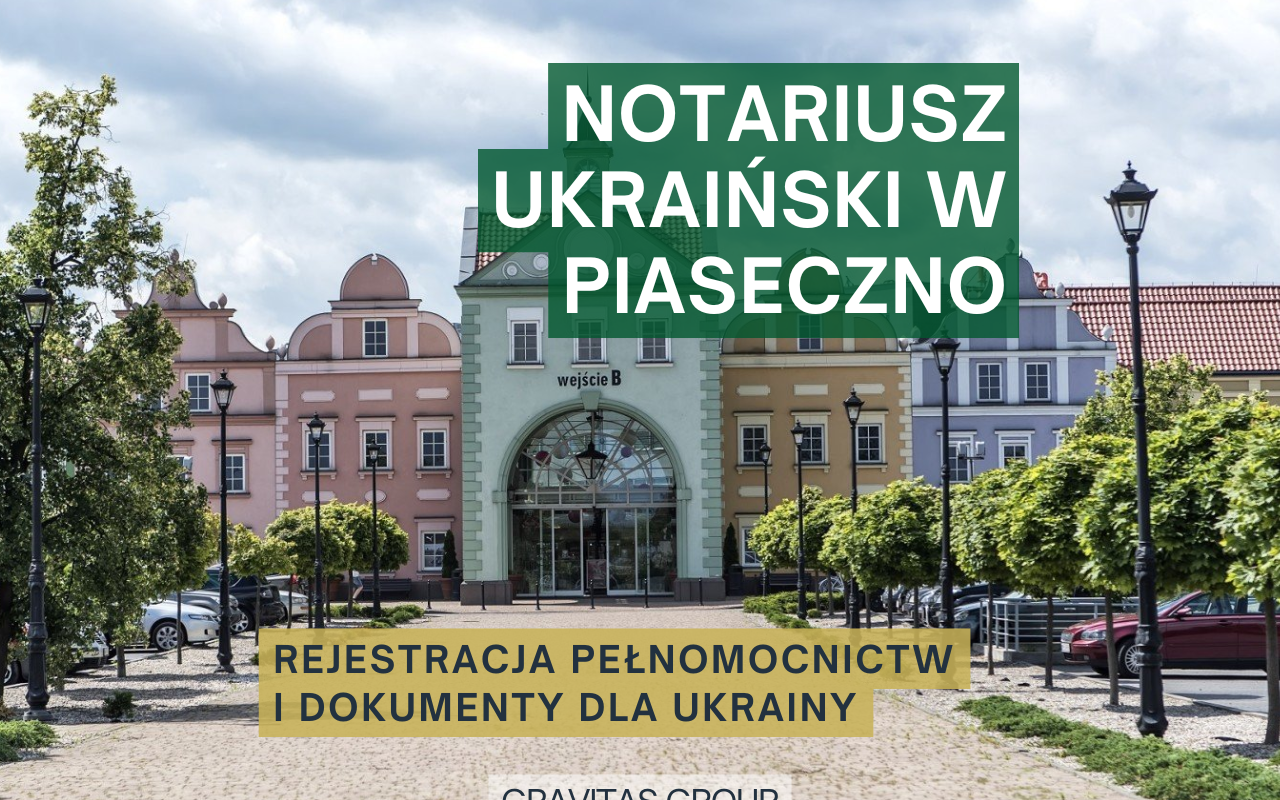 Firma Gravitas Group świadczy usługi ukraińskiego notariusza w Polsce. Jeśli potrzebujesz ukraińskiego notariusza w Piasecznie, skontaktuj się z nami! W tym artykule omówimy status notariusza: jego uprawnienia i kompetencje. Szczegółowo przedstawimy, w jakich sprawach należy się do niego zwrócić oraz jakie dokumenty będą wymagane.