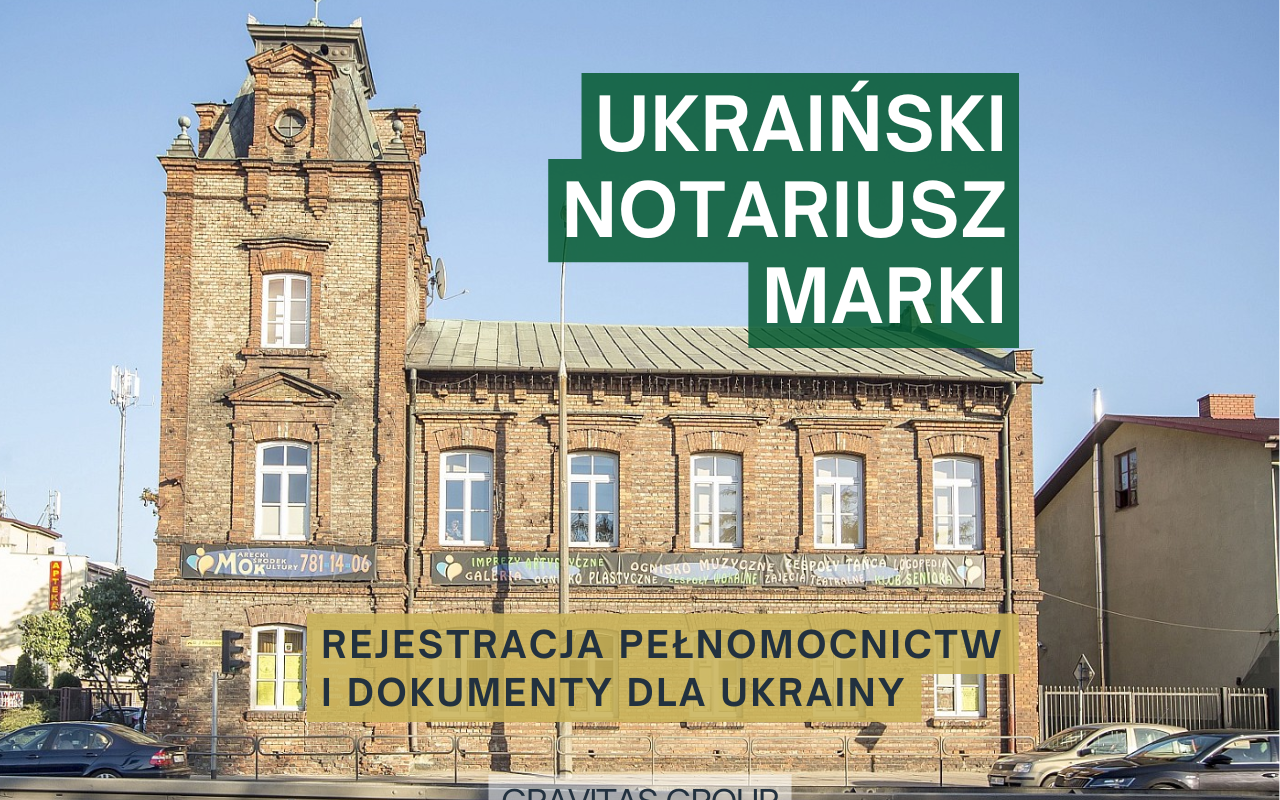 Firma Gravitas Group oferuje wsparcie prawne Ukraińcom za granicą. W tym artykule omówimy procedurę sporządzania dokumentów notarialnych w Polsce.