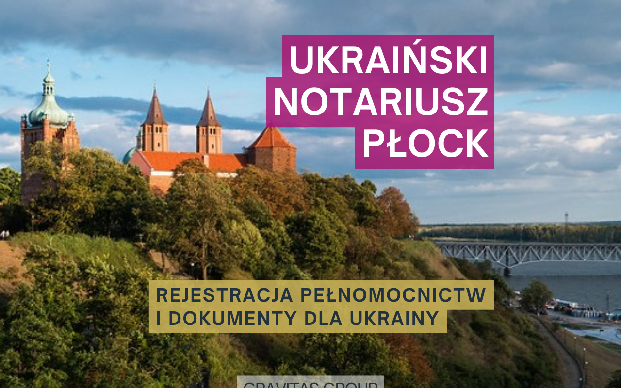 Gravitas Group świadczy usługi notarialne dla Ukraińców za granicą. Obecnie wielu obywateli Ukrainy przebywa w innych krajach i nie może przyjechać do Ukrainy, aby rozwiązać pewne sprawy. W tym artykule szczegółowo opisano proces przygotowania i notarialnego poświadczenia pełnomocnictw i oświadczeń w Polsce u notariusza dla Ukraińców w Płocku.