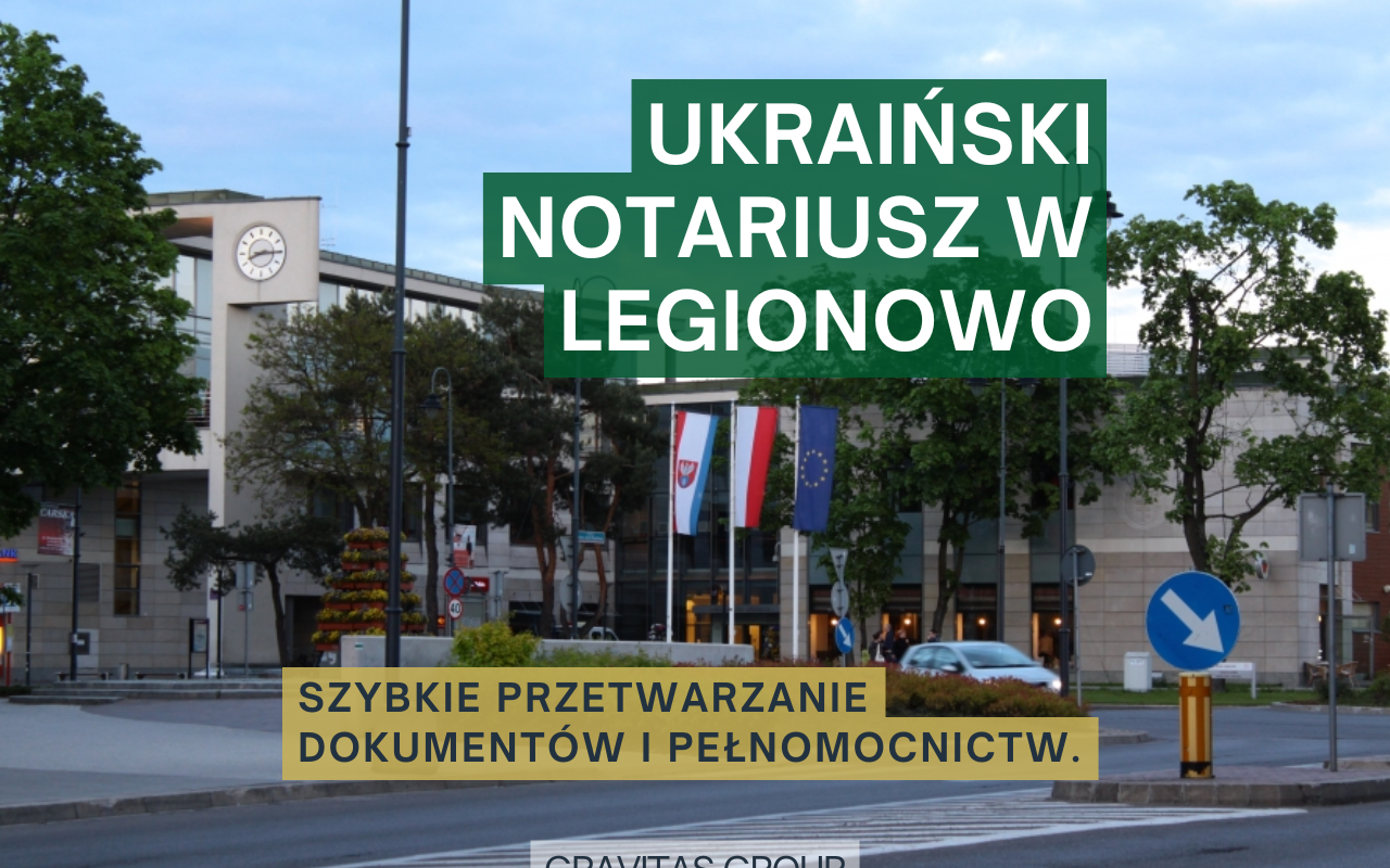 Gravitas Group świadczy usługi notarialne dla Ukraińców za granicą. Obecnie wielu obywateli Ukrainy przebywa w innych krajach i nie może przyjechać na Ukrainę, aby rozwiązać różne sprawy. W tym artykule szczegółowo opisano proces przygotowania i notarialnego poświadczenia pełnomocnictw oraz oświadczeń w Polsce u notariusza dla Ukraińców w Legionowie.